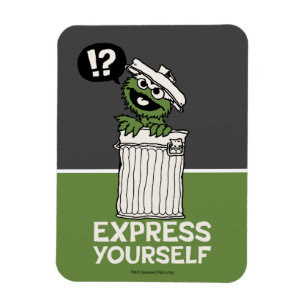 Oscar the Grouch Express Yourself Magnet