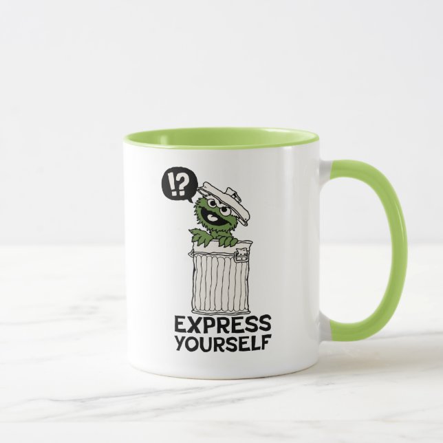 Oscar the Grouch Express Yourself Mug (Right)