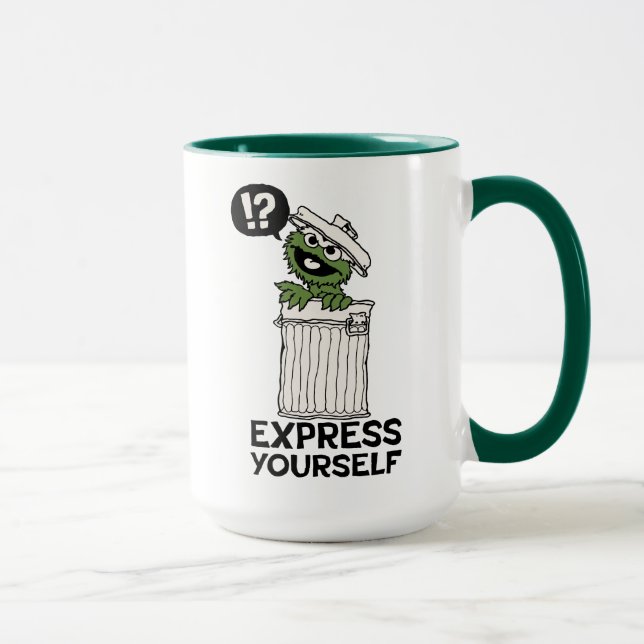 Oscar the Grouch Express Yourself Mug (Right)