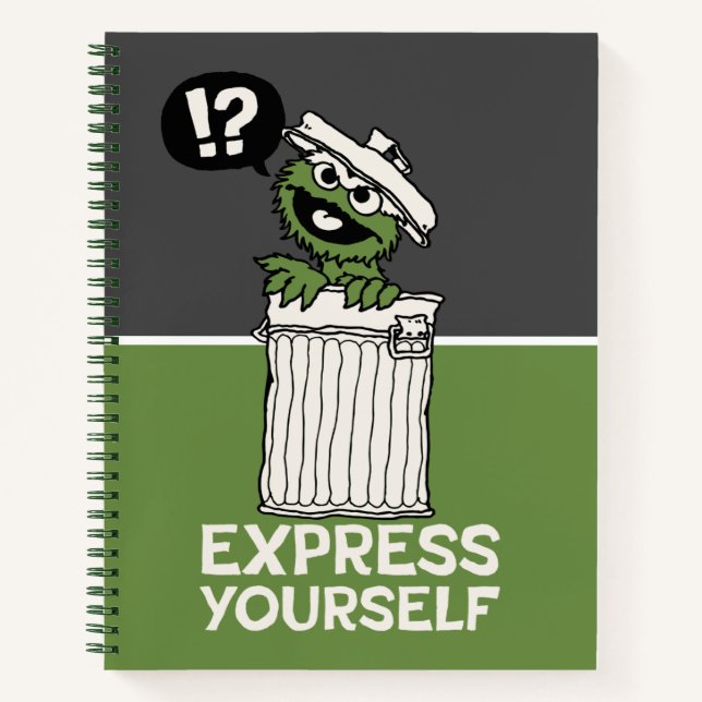 Oscar the Grouch Express Yourself Notebook (Front)