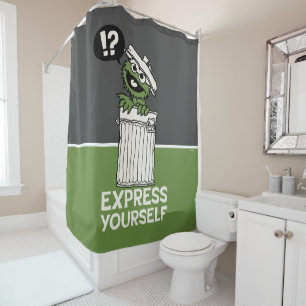 Oscar the Grouch Express Yourself Shower Curtain