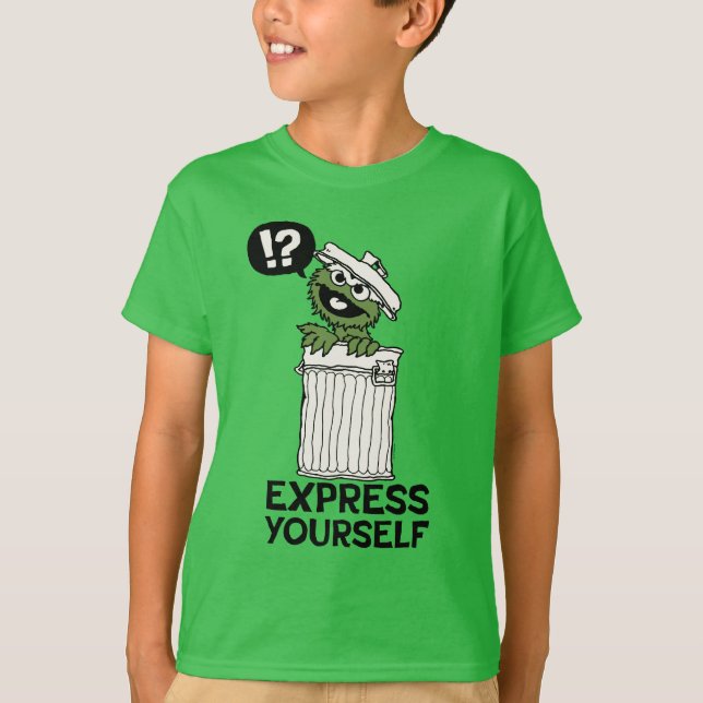 Oscar the Grouch Express Yourself T-Shirt (Front)