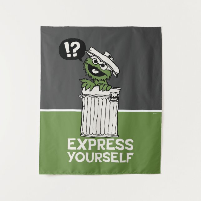 Oscar the Grouch Express Yourself Tapestry (Front)