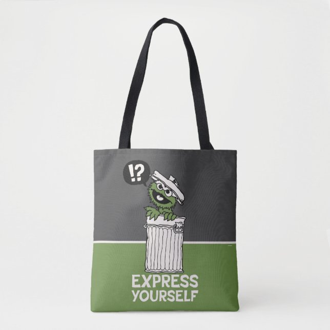 Oscar the Grouch Express Yourself Tote Bag (Front)