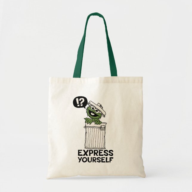 Oscar the Grouch Express Yourself Tote Bag (Front)