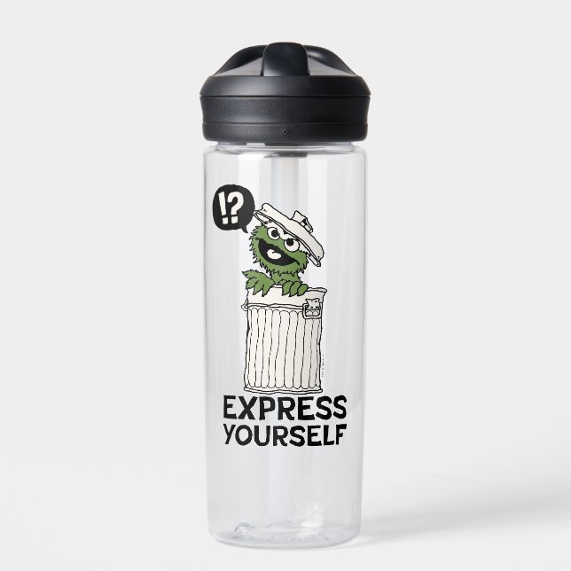 Oscar the Grouch Express Yourself Water Bottle (Front)