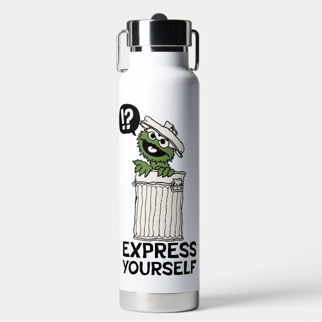 Oscar the Grouch Express Yourself Water Bottle (Front)