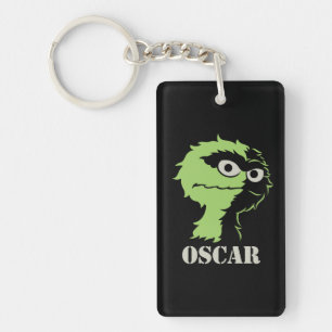Oscar the Grouch Half Key Ring