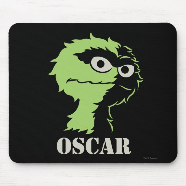 Oscar the Grouch Half Mouse Mat (Front)