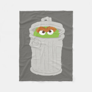 Oscar the Grouch & His Trash Can Fleece Blanket