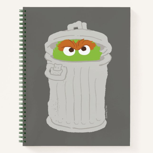Oscar the Grouch & His Trash Can Notebook (Front)