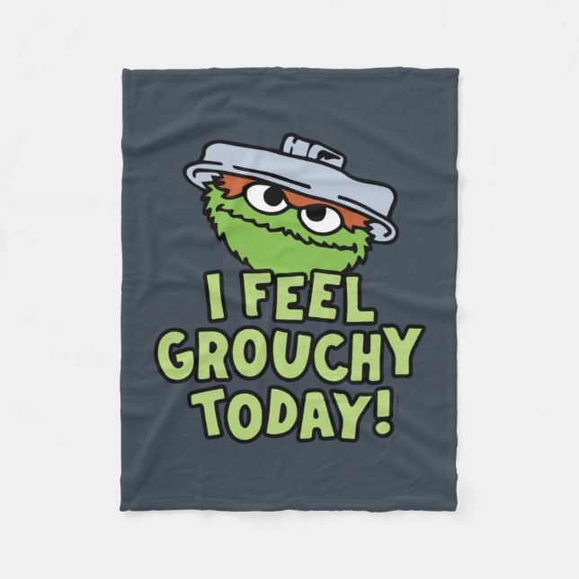 Oscar the Grouch | I Feel Grouchy Today! Fleece Blanket (Front)