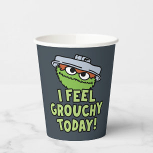 Oscar the Grouch   I Feel Grouchy Today! Paper Cups