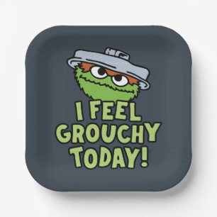 Oscar the Grouch   I Feel Grouchy Today! Paper Plate
