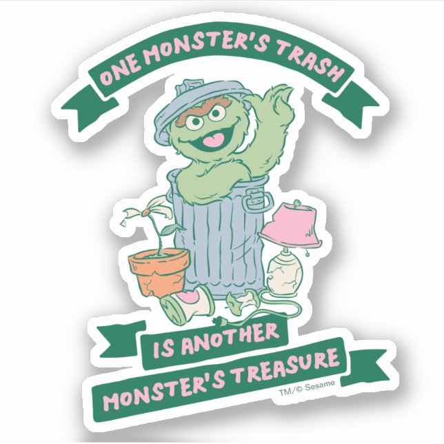 Oscar the Grouch | Monster Treasure Graphic (Front)