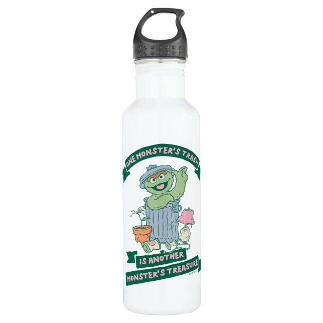 Oscar the Grouch | Monster Treasure Graphic 710 Ml Water Bottle (Front)