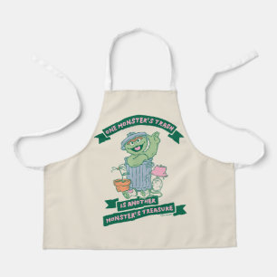 Oscar the Grouch Monster Treasure Graphic Apron