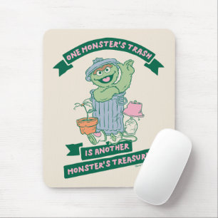Oscar the Grouch   Monster Treasure Graphic Mouse Mat