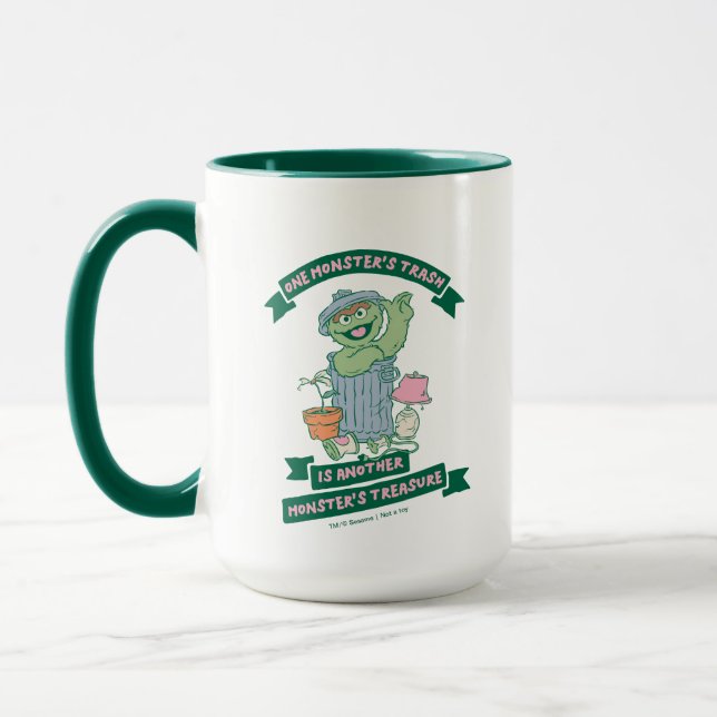 Oscar the Grouch | Monster Treasure Graphic Mug (Left)