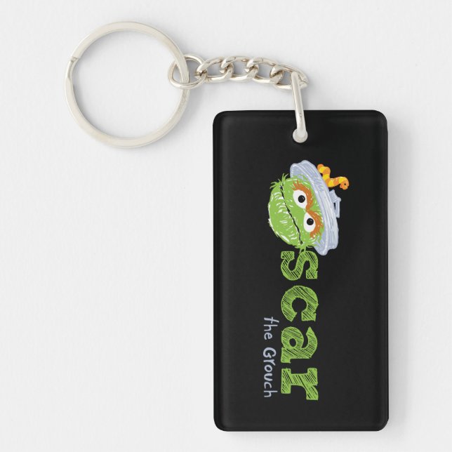 Oscar the Grouch Name Key Ring (Front)