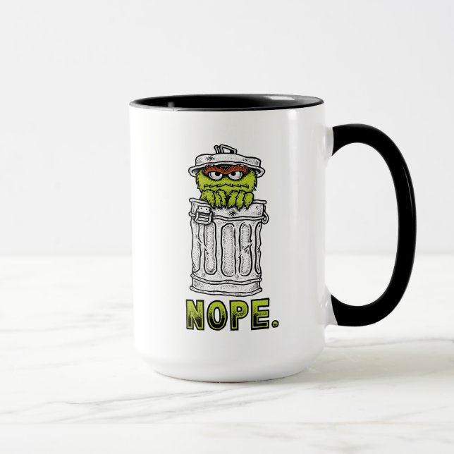 Oscar the Grouch - Nope. Mug (Right)