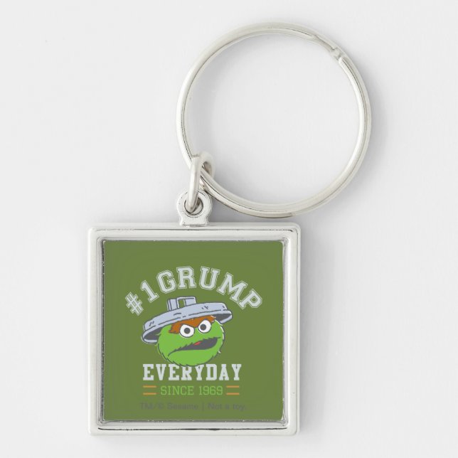 Oscar the Grouch Number 1 Key Ring (Front)