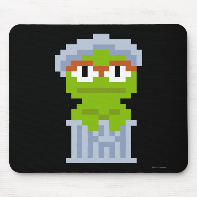 Oscar the Grouch Pixel Art Mouse Mat (Front)