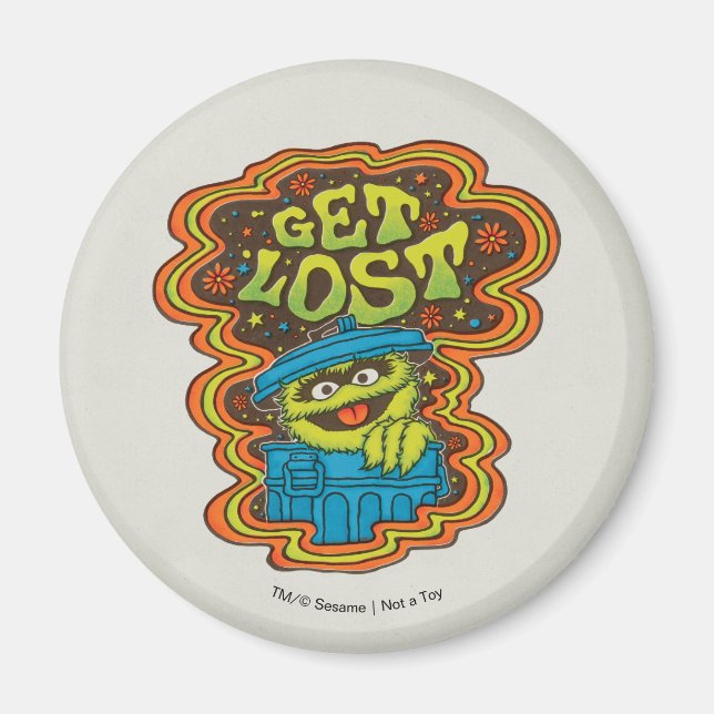 Oscar the Grouch | Psychedelic Magnet (Front)