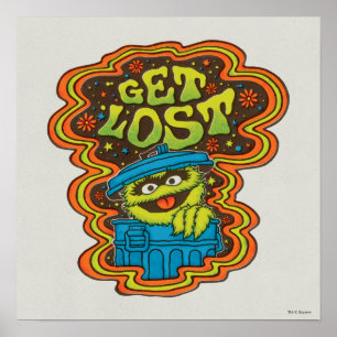 Oscar the Grouch Psychedelic Poster