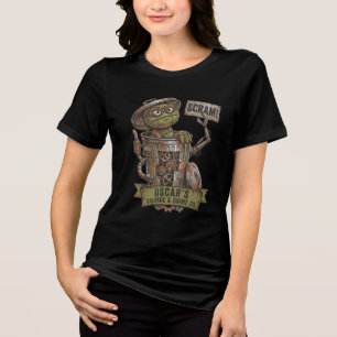 Oscar The Grouch Rustbucket Steampunk Trash Tri-Blend Shirt