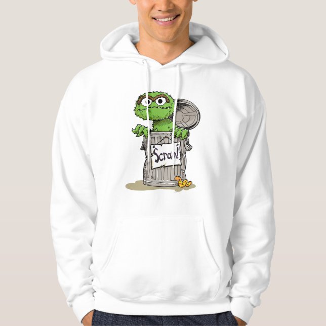 Oscar the Grouch Scram Hoodie (Front)