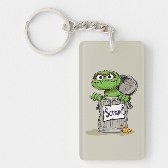 Oscar the Grouch Scram Key Ring (Front)