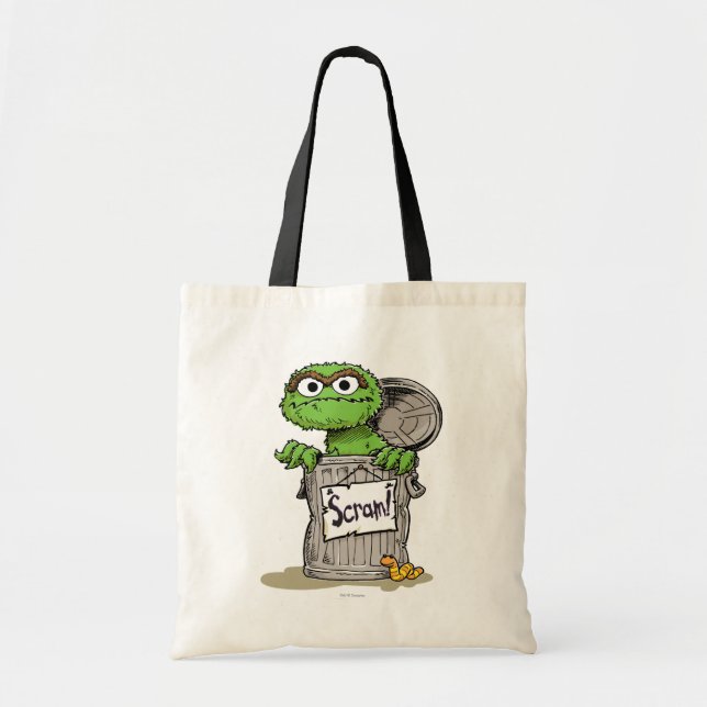 Oscar the Grouch Scram Tote Bag (Front)