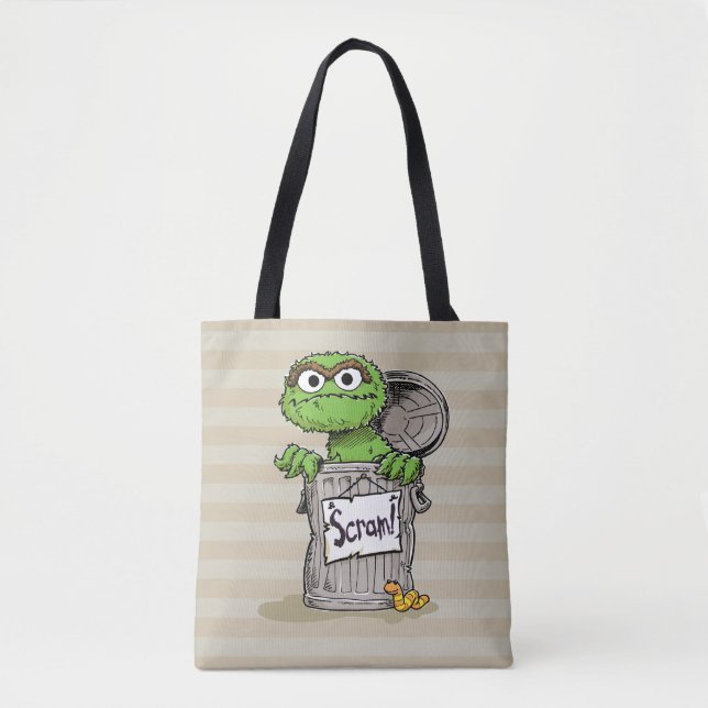 Oscar the Grouch Scram Tote Bag (Front)