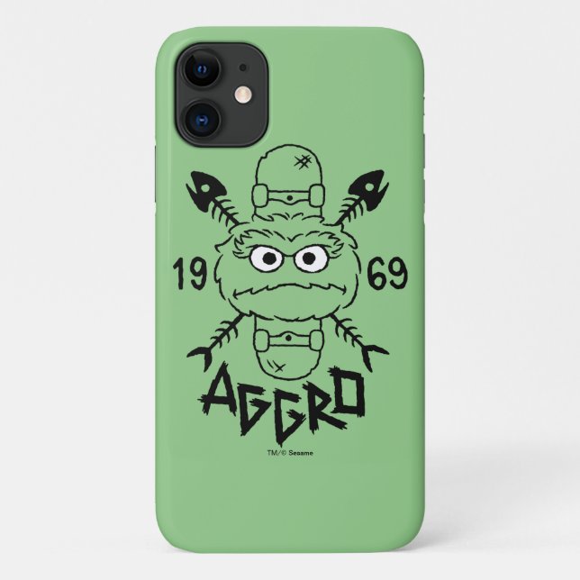 Oscar the Grouch Skate Logo - Aggro 1969 Case-Mate iPhone Case (Back)