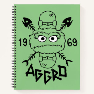 Oscar the Grouch Skate Logo - Aggro 1969 Notebook