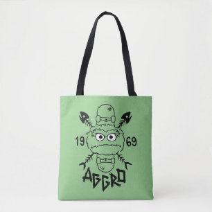 Oscar the Grouch Skate Logo - Aggro 1969 Tote Bag