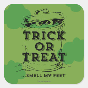 Oscar the Grouch - Smell my Feet Square Sticker