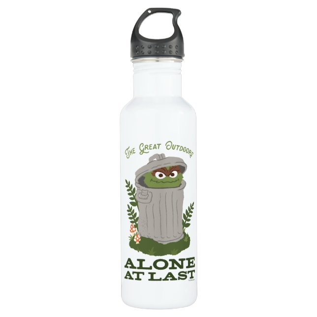 Oscar The Grouch | The Great Outdoors 710 Ml Water Bottle (Front)
