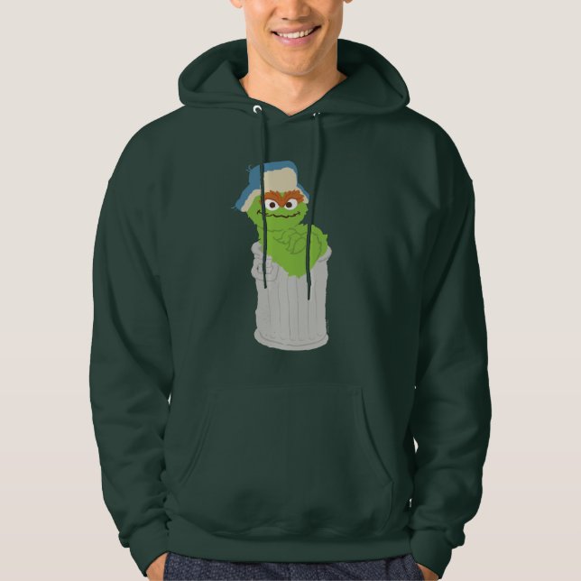 Oscar the Grouch Trash Can Lean Hoodie (Front)