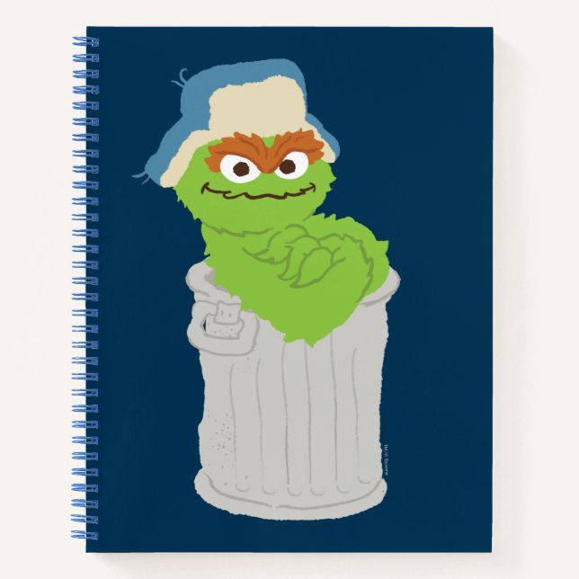 Oscar the Grouch Trash Can Lean Notebook (Front)
