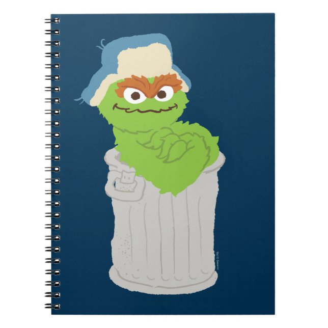 Oscar the Grouch Trash Can Lean Notebook (Front)