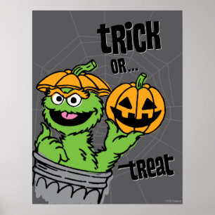 Oscar the Grouch - Trick Or Treat Poster