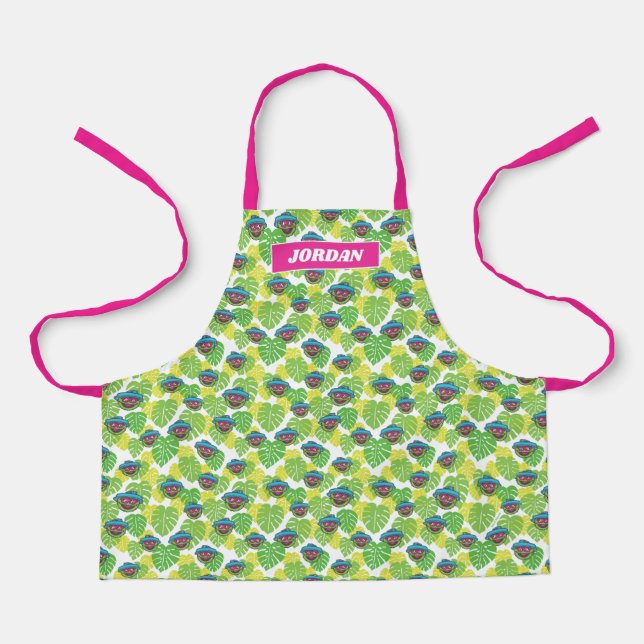 Oscar the Grouch | Tropical Pattern 2 Apron (Front)