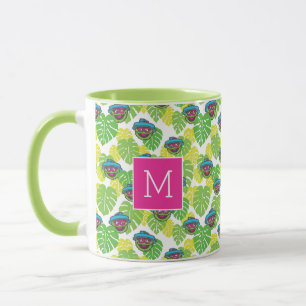 Oscar the Grouch Tropical Pattern Mug