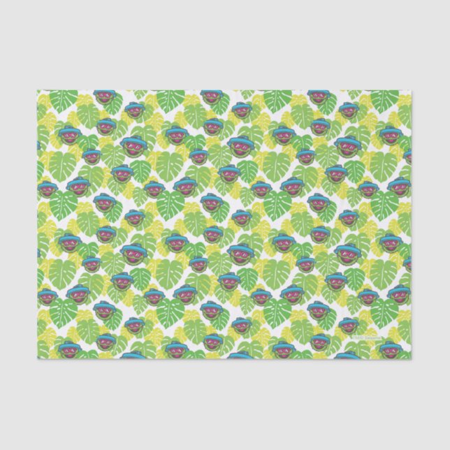 Oscar the Grouch | Tropical Pattern Tissue Paper (Front)