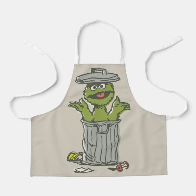 Oscar the Grouch Vintage 1 Apron (Front)