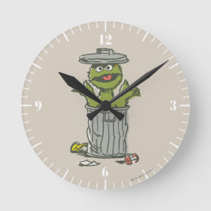 Oscar the Grouch Vintage 1 Round Clock