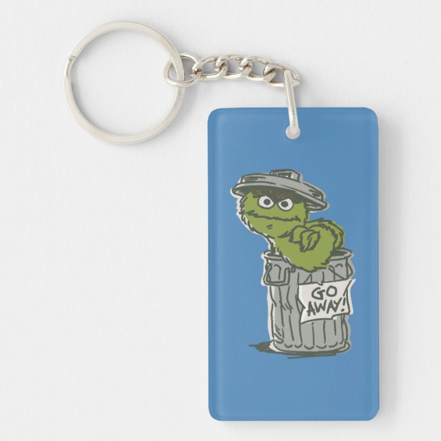 Oscar the Grouch Vintage 2 Key Ring (Front)
