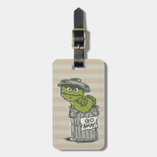 Oscar the Grouch Vintage 2 Luggage Tag